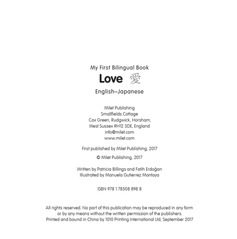 Cover image for book My First Bilingual Book–Love (English–Japanese)