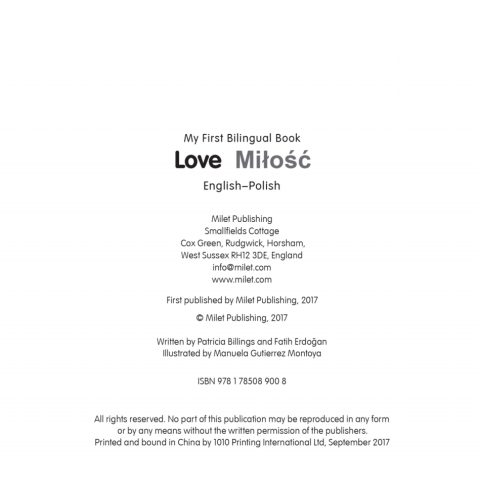 Cover image for book My First Bilingual Book–Love (English–Polish)