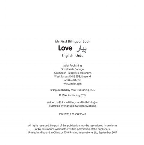 Cover image for book My First Bilingual Book–Love (English–Urdu)