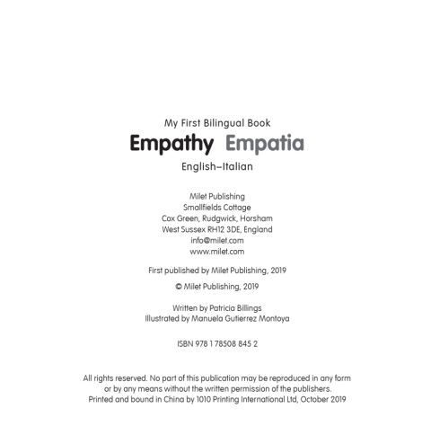 Cover image for book My First Bilingual Book–Empathy (English–Italian)