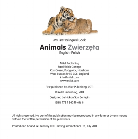 Cover image for book My First Bilingual Book–Animals (English–Polish)