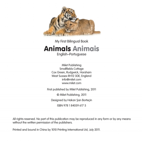 Cover image for book My First Bilingual Book–Animals (English–Portuguese)