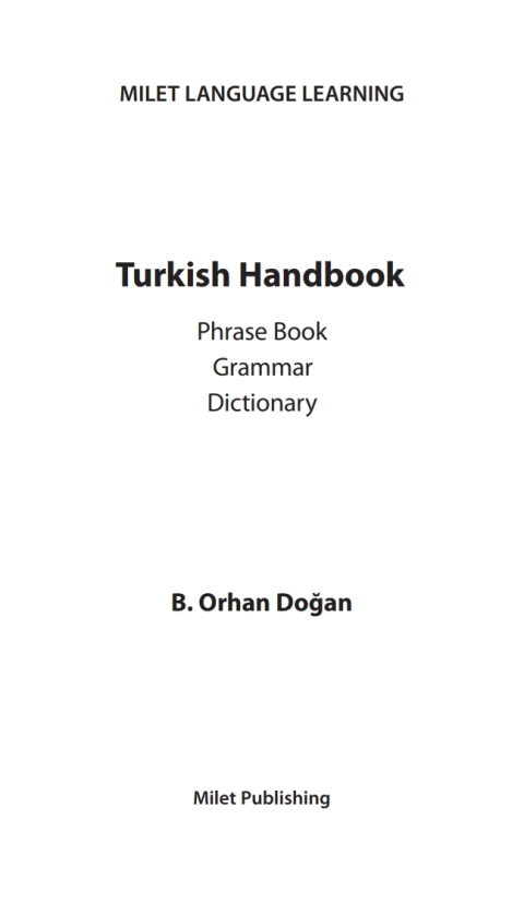 Cover image for book Turkish Handbook for English Speakers