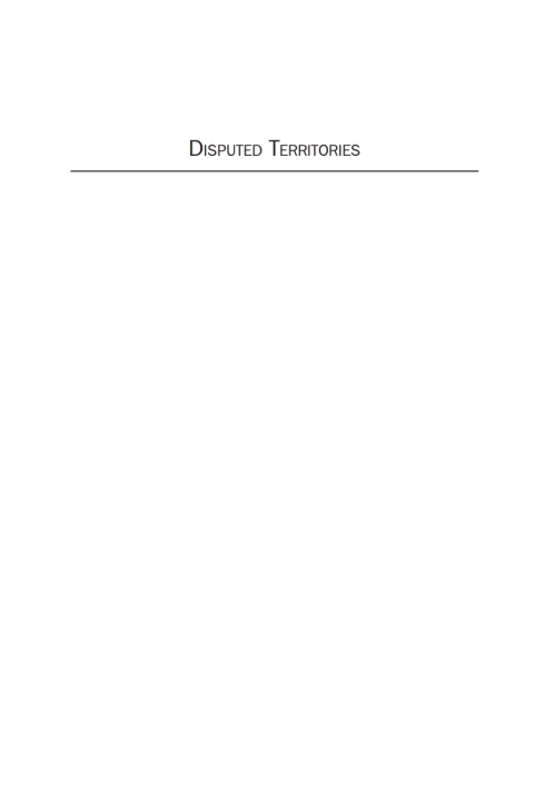 Cover image for book Disputed Territories
