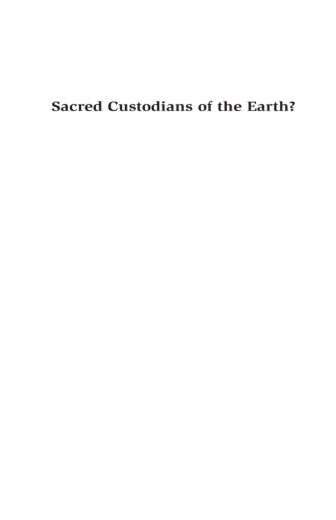 Cover image for book Women as Sacred Custodians of the Earth?