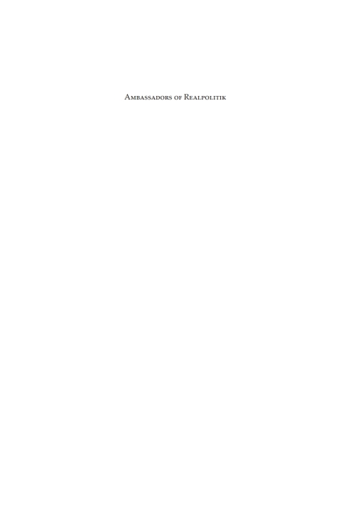 Cover image for book Ambassadors of Realpolitik