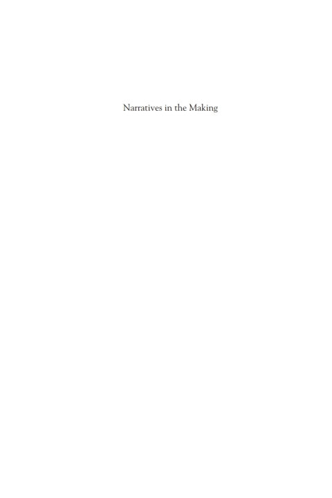 Cover image for book Narratives in the Making
