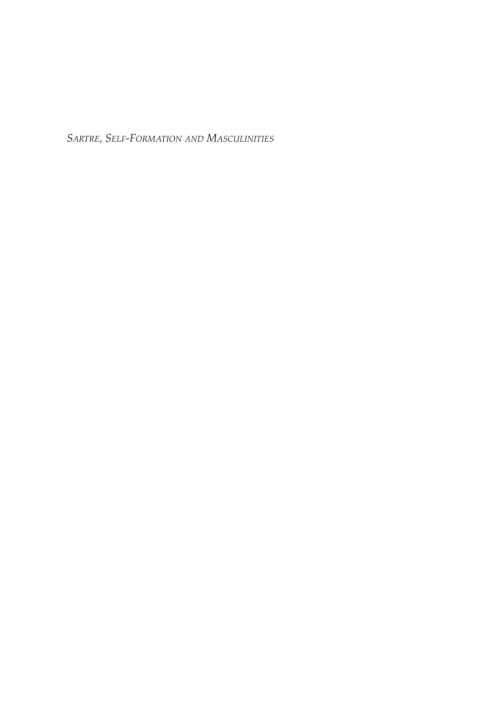 Cover image for book Sartre, Self-formation and Masculinities