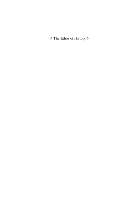 Cover image for book The Ethos of History