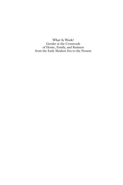 Cover image for book What is Work?