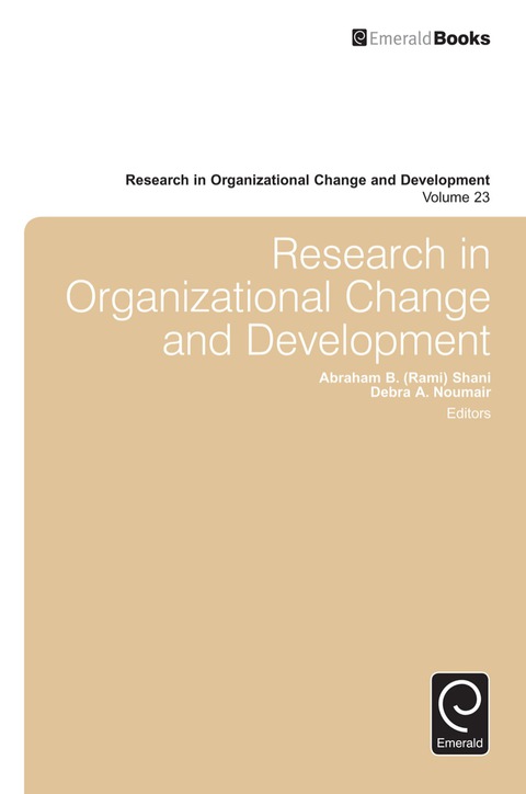 Research in Organizational Change and Development 