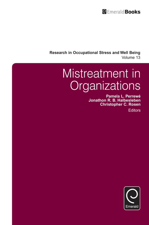 Cover image for book Mistreatment in Organizations