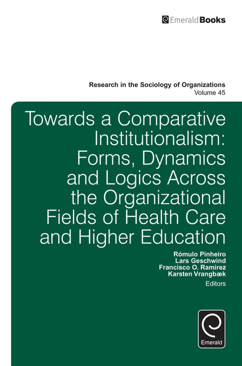 Cover image for book Towards a Comparative Institutionalism