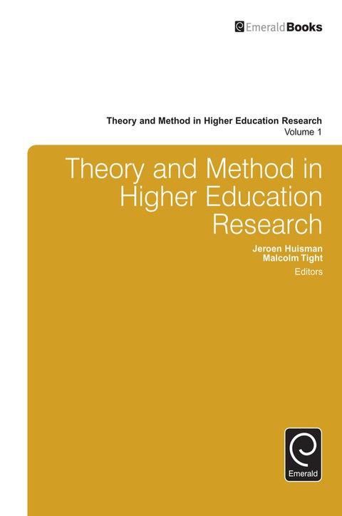 Cover image for book Theory and Method in Higher Education Research