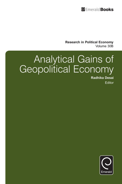 Cover image for book Analytical Gains of Geopolitical Economy