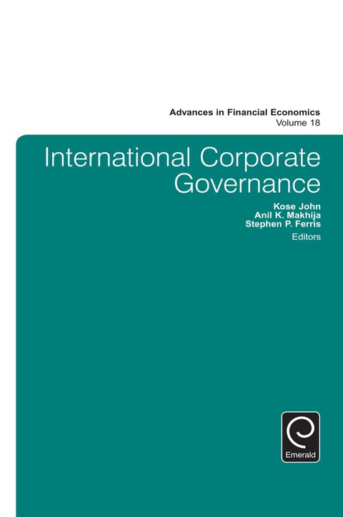 Cover image for book International Corporate Governance
