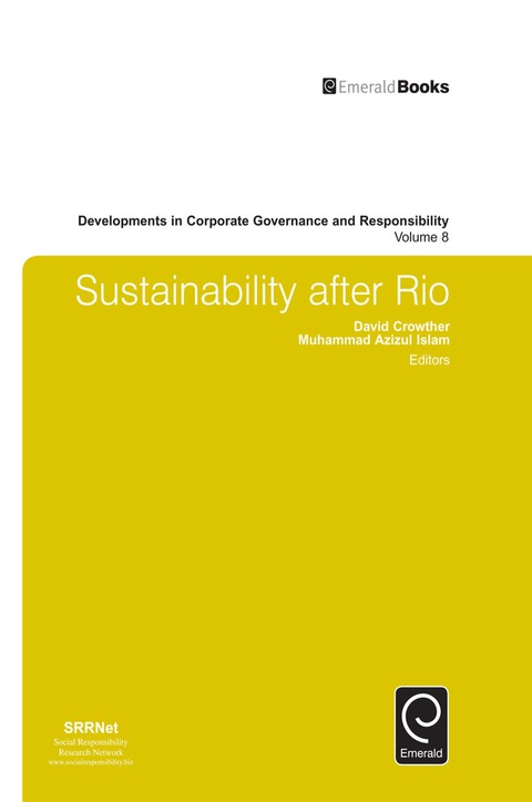 Cover image for book Sustainability after Rio