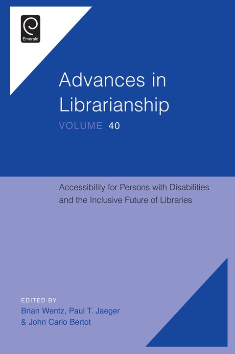 Cover image for book Accessibility for Persons with Disabilities and the Inclusive Future of Libraries