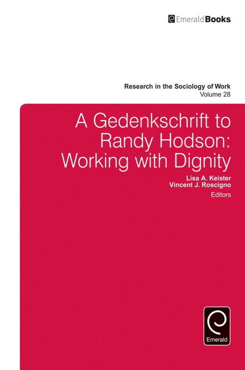 Cover image for book A Gedenkschrift to Randy Hodson