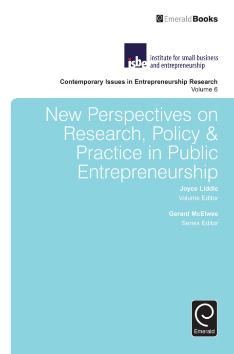 Cover image for book New Perspectives on Research, Policy & Practice in Public Entrepreneurship