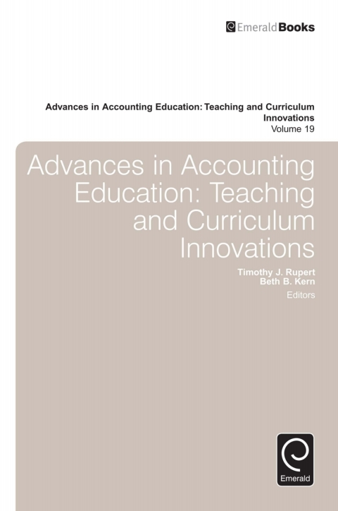 Cover image for book Advances in Accounting Education