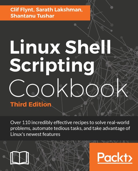 Cover image for book Linux Shell Scripting Cookbook - Third Edition