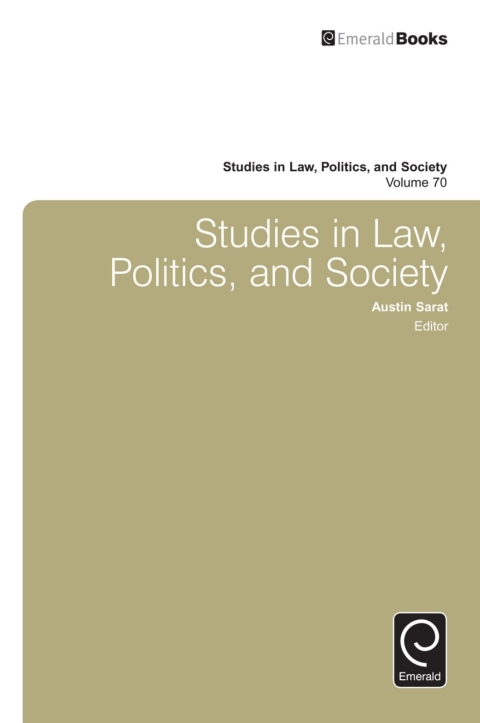 Cover image for book Studies in Law, Politics, and Society