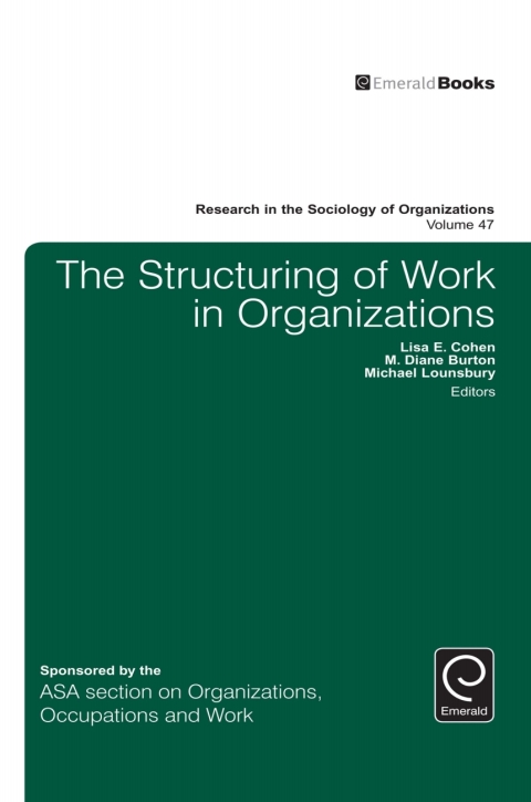 Cover image for book The Structuring of Work in Organizations