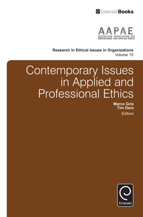 Cover image for book Contemporary Issues in Applied and Professional Ethics
