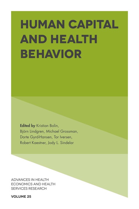 Cover image for book Human Capital and Health Behavior