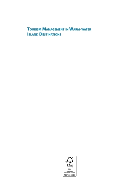 Cover image for book Tourism Management in Warm-water Island Destinations