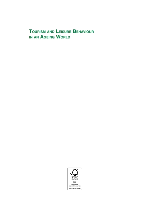 Cover image for book Tourism and Leisure Behaviour in an Ageing World
