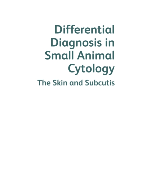 Cover image for book Differential Diagnosis in Small Animal Cytology