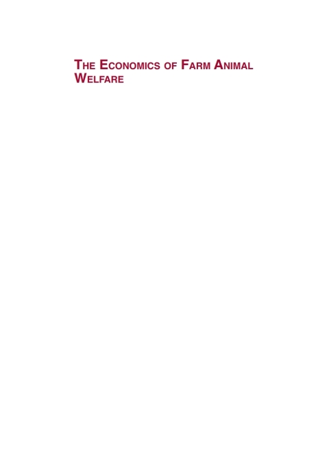 Cover image for book The Economics of Farm Animal Welfare