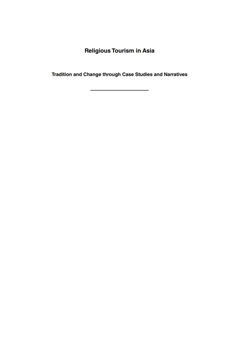 Cover image for book Religious Tourism in Asia
