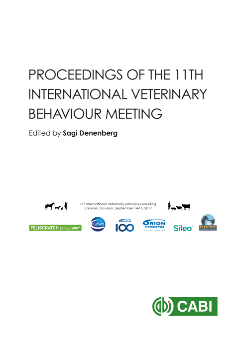 Cover image for book Proceedings of the 11th International Veterinary Behaviour Meeting