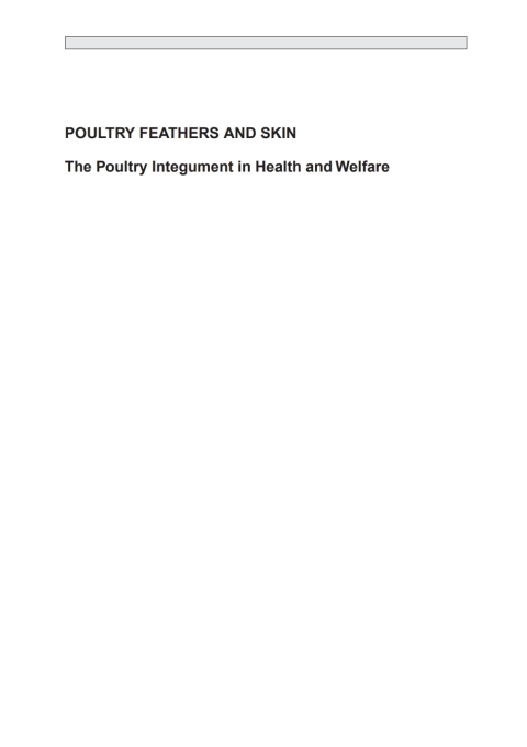 Cover image for book Poultry Feathers and Skin