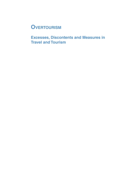 Cover image for book Overtourism