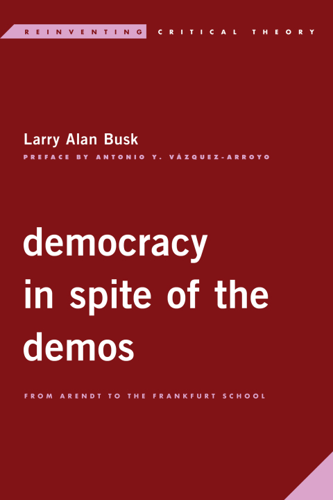 Cover image for book Democracy in Spite of the Demos