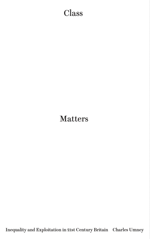 Cover image for book Class Matters