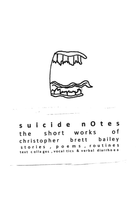 Cover image for book suicide notes