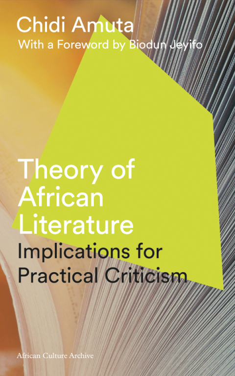 Cover image for book Theory of African Literature