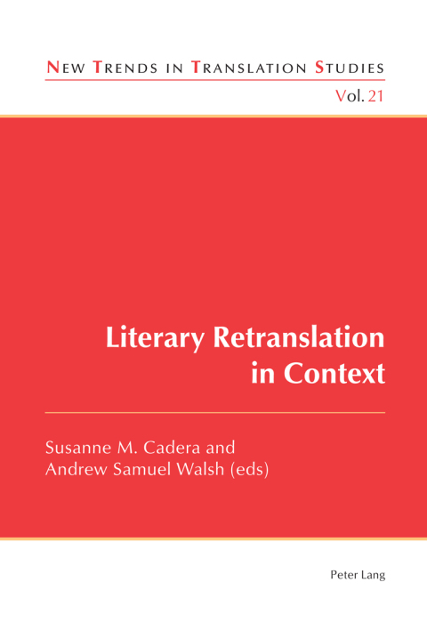 Cover image for book Literary Retranslation in Context