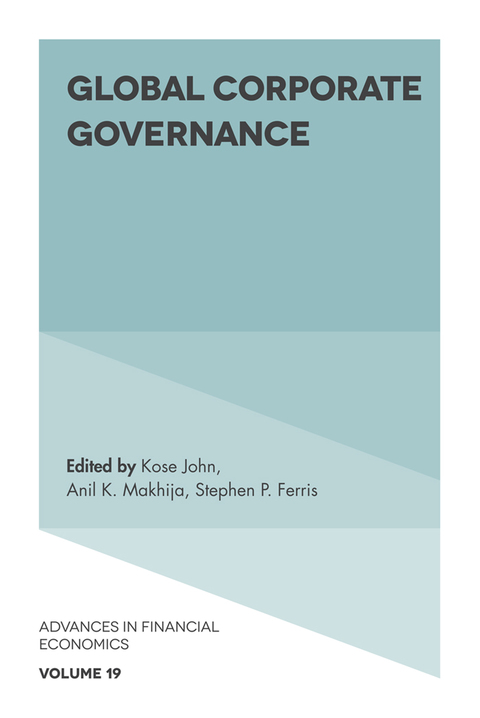 Cover image for book Global Corporate Governance