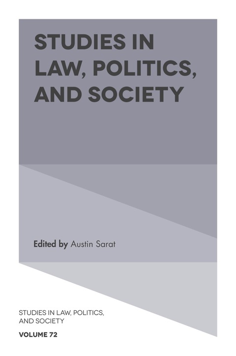 Cover image for book Studies in Law, Politics, and Society