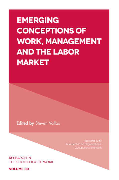 Cover image for book Emerging Conceptions of Work, Management and the Labor Market