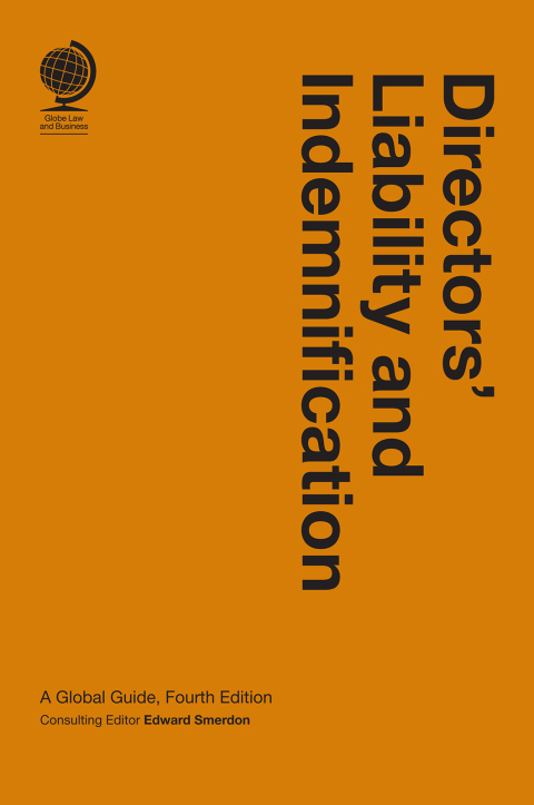 Cover image for book Directors' Liability and Indemnification