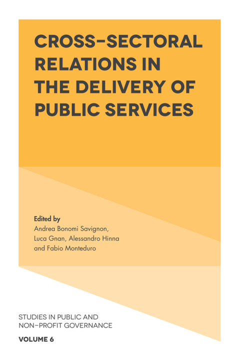 Cover image for book Cross-Sectoral Relations in the Delivery of Public Services