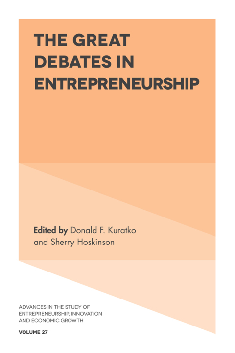 Cover image for book The Great Debates in Entrepreneurship