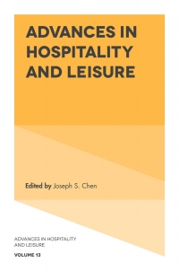 صورة الغلاف: Advances in Hospitality and Leisure 9781787434882